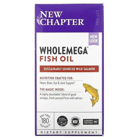 Chapter, Wholemega Fish Oil, 180 Softgels – image 1