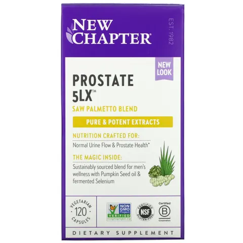 Chapter, Prostate 5LX, 120 Vegetarian Capsules – image 1