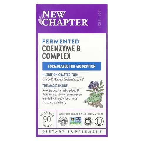 Chapter, Fermented Coenzyme B Complex, 90 Vegetarian Tablets – image 1