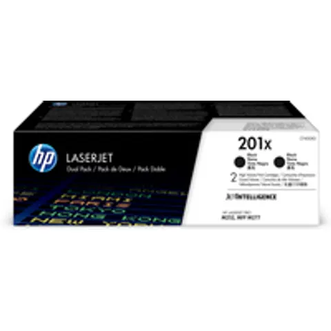 HP Original 201X Toner - schwarz Doppelpack (CF400XD) – Bild 1