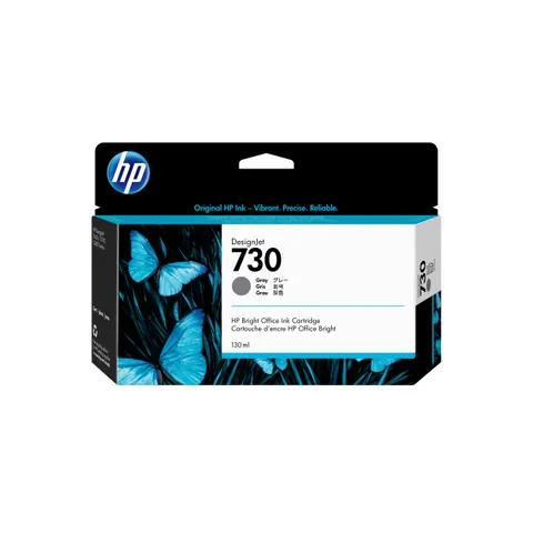 HP 730 (P2V66A) Cartucho de tinta gris – imagen 1