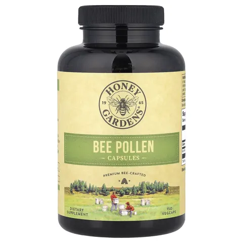 Honey Gardens, Bee Pollen, 150 Vegcaps – image 1