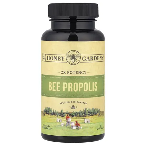 Honey Gardens, Bee Propolis, 2x Potency, 60 Capsules – image 1
