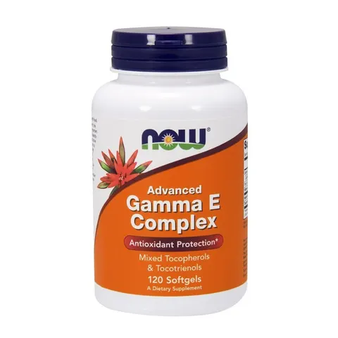 NOW Foods Advanced Gamma E Complex, 120 softgels – image 1
