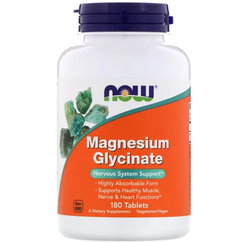 Now Magnesium Glycinate 180comp – imagen 1