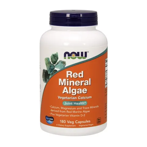 NOW Foods Red Mineral Algae - 180 vcaps – image 1