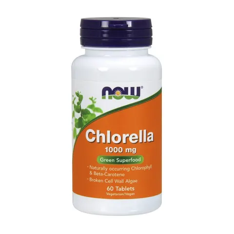 NOW Foods Chlorella, 60 tabs - 1000mg – image 1