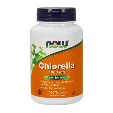 NOW Foods Chlorella, 120 tabs - 1000mg – image 1