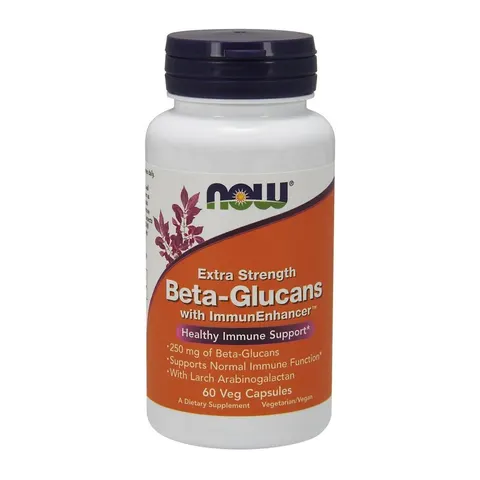NOW Foods Beta-glucani - extra forte - 60 caps – immagine 1