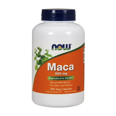 NOW Foods Maca, 500mg, 250 vcaps – image 1