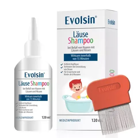 Evolsin Läuseshampoo mit Läusekamm – Bild 1