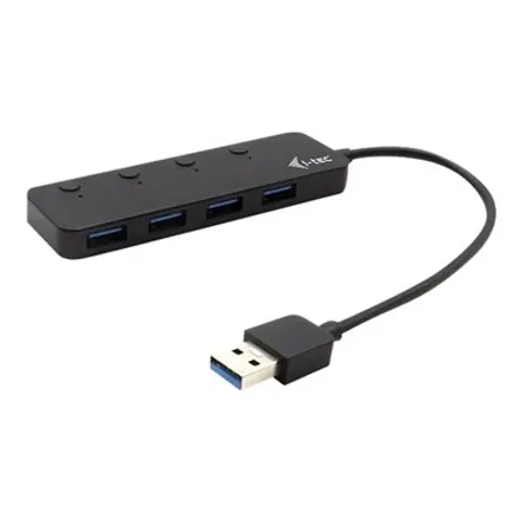 I-TEC USB 3.0 Metal HUB 4 Port – Grau – Bild 1