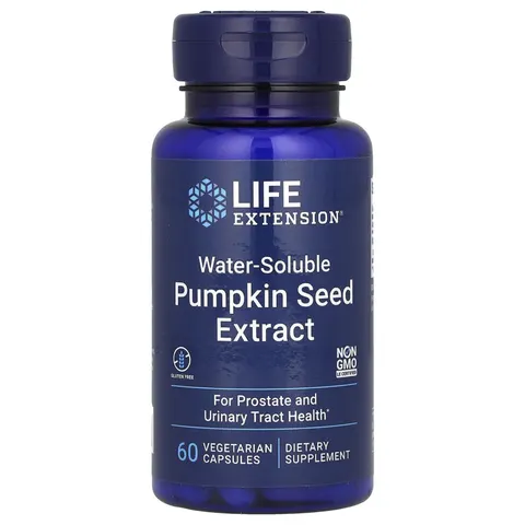 Life Extension Pumpkin Seed Extract Water Soluble Prostate Support, 60 Capsules – image 1
