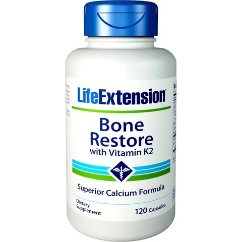 Life Extension, Bone Restore, With Vitamin K2, 120 Capsules – image 1