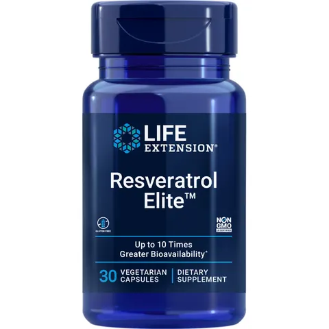 Life Extension Resveratrol Elite 30 Vegetarian Capsules – image 1