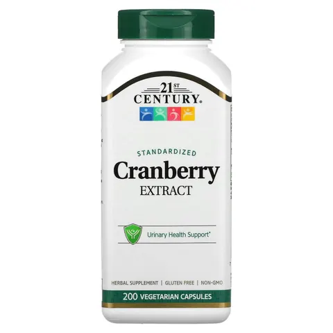 21st Century, Cranberry Extract, Standardized, 200 Vegetarian Capsules – image 1