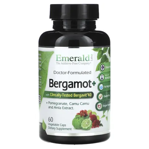 Emerald Laboratories, Bergamot+, 60 Vegetable Caps – image 1