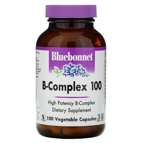 Bluebonnet Nutrition, B-Complex 100, 100 Vegetable Capsules – image 1