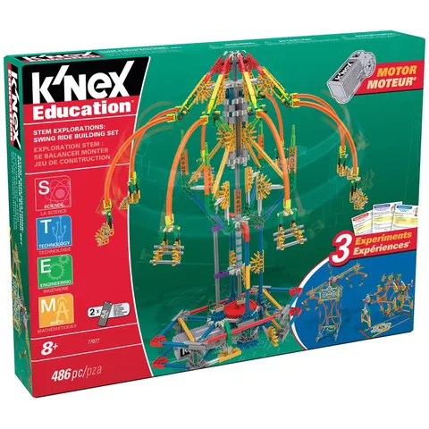 K'Nex Build & Learn Swing Ride – 486-delig – afbeelding 1