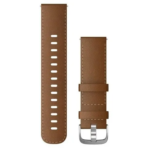 Quick release polsband 22mm - Leer - Bruin – afbeelding 1