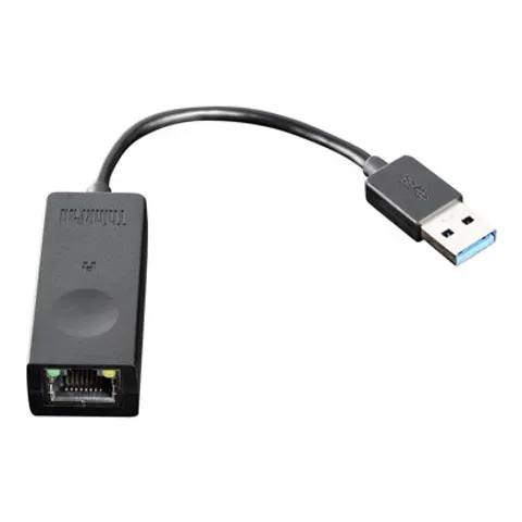Lenovo ThinkPad USB 3.0 zu Ethernet Adapter – Schwarz – Bild 1