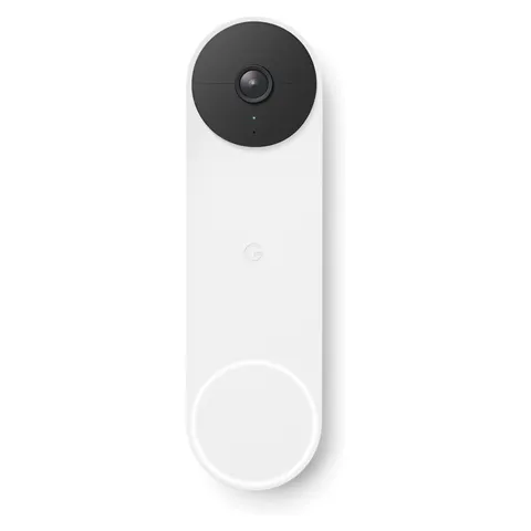 Google Nest Videodeurbel - Deurbeldrukker - Batterij - Wit – afbeelding 1