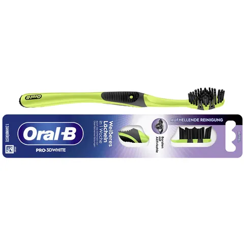 Oral-B tandenborstel Pro-3D White, actieve kool, medium – afbeelding 1