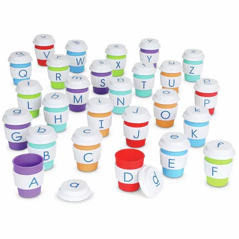 Learning Resources Alphabet Coffee Cups – image 1