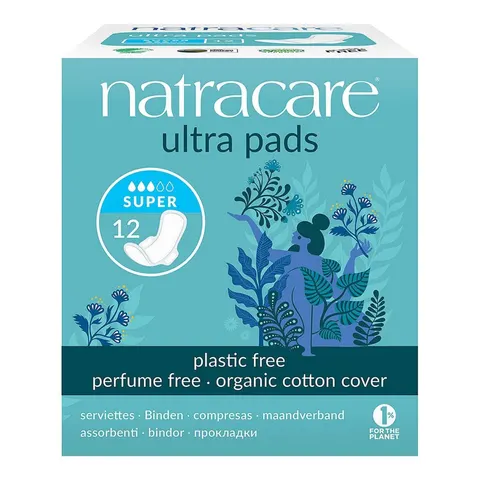 Natracare Super Alas Compresses 12 uds – image 1