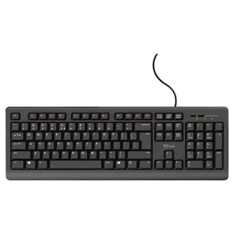 Trust TK-150 keyboard – Schwarz – Bild 1