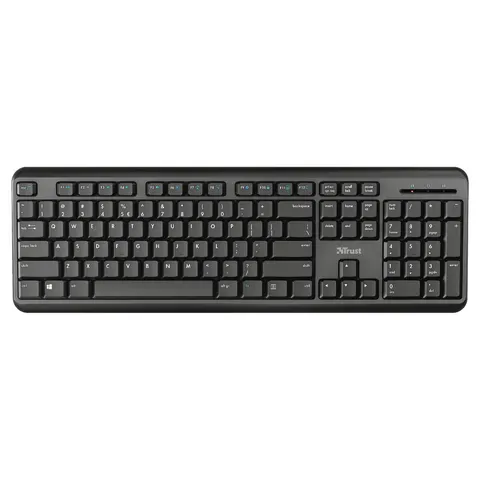 Trust TK-350 keyboard – Schwarz – Bild 1