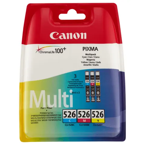 Canon CLI-526C/M/Y - 3-farbig - Druckerpatrone - Multipack – 554457 – Bild 1