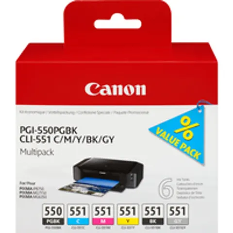 Canon PGI-550PGBK/CLI-551 Multipack – imagen 1