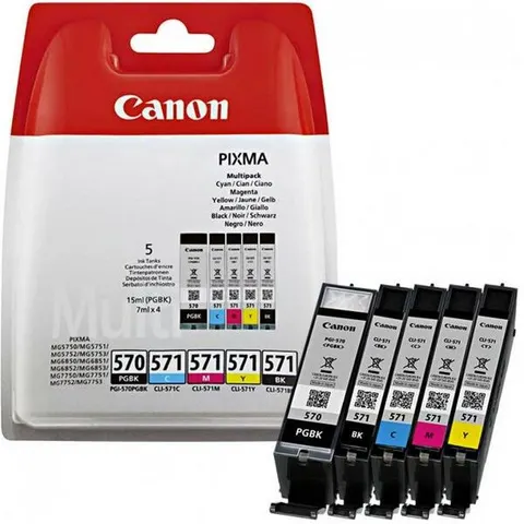 Canon PGI-570 / CLI-571 pack 5 colores (0372C004) – imagen 1