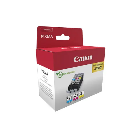 Canon CLI-521C/M/Y - 3-farbig - Druckerpatrone - Multipack – 679303 – Bild 1