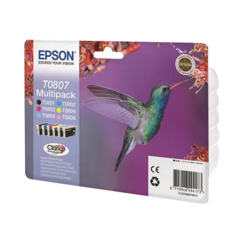 Epson T0807 - 6-farbig - Druckerpatrone - Multipack – 494173 – Bild 1