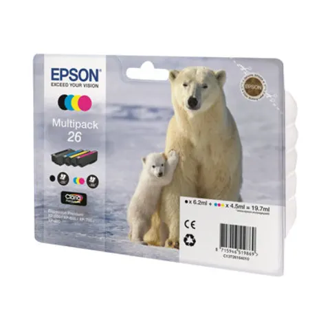 Epson 26 (T2616) Pack 4 colores – imagen 1