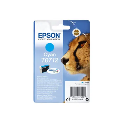 Epson Singlepack Cyan T0712 DURABrite Ultra Ink – image 1