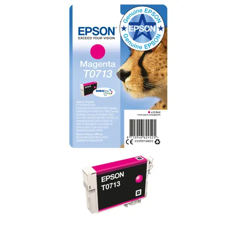 Inktcartridge Epson T0713 rood – afbeelding 1