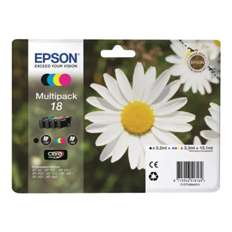 Epson 18 (C13T18064010) - 4-farbig - Druckerpatrone - Multipack – Bild 1