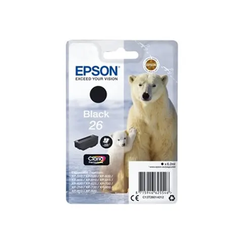 Epson Polar bear 26 Claria Premium Single Black Ink – image 1