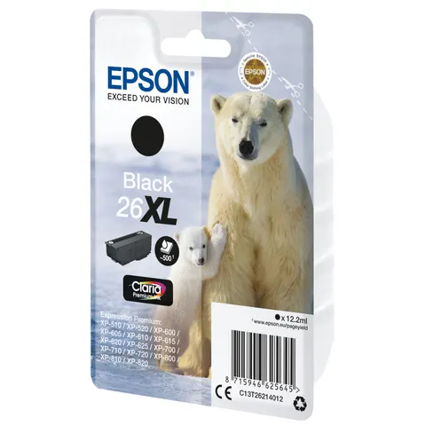 Patrone Epson 26 black XL T2621 – Bild 1