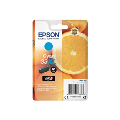 Epson Oranges 33XL Claria Premium Single Cyan Ink – image 1
