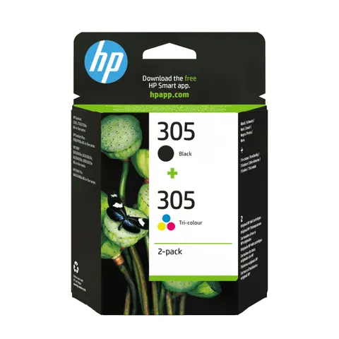 HP 305 (6ZD17AE) - Schwarz + 3 Farben - Druckerpatrone - Multipack – Bild 1