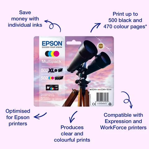 Patrone Epson 502 cyan XL T02W2 – Bild 1