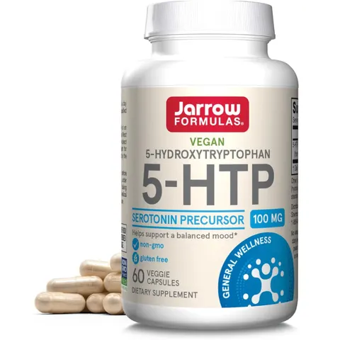 Jarrow Formulas, 5-HTP, 100 mg, 60 Veggie Caps – image 1