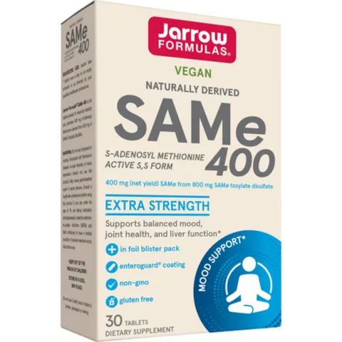 Jarrow Formulas SAMe 400mg Enteric-Coated - 30 Tablets – image 1