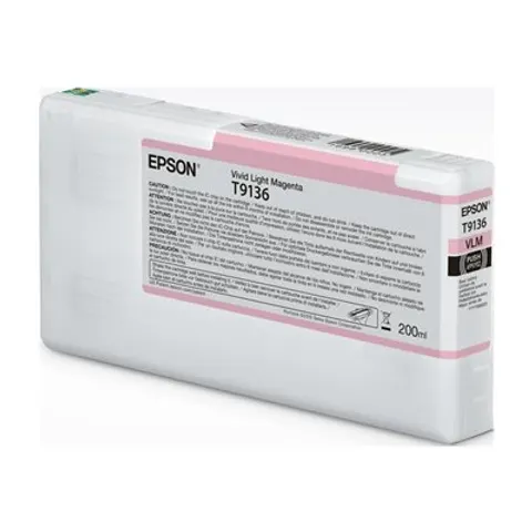 Tinte T9136 Vivid Light Magenta, 200ml - Epson Partner – Bild 1