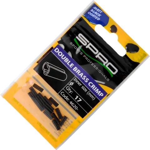 Matte Black Double Brass Crimp SPRO – 31792 – afbeelding 1