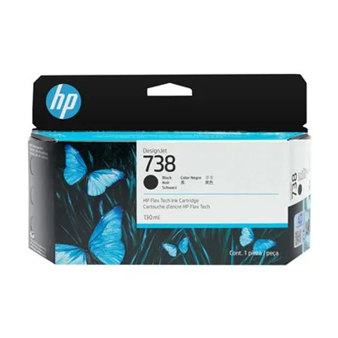HP 738 (498N4A) - Schwarz - Druckerpatrone – Bild 1